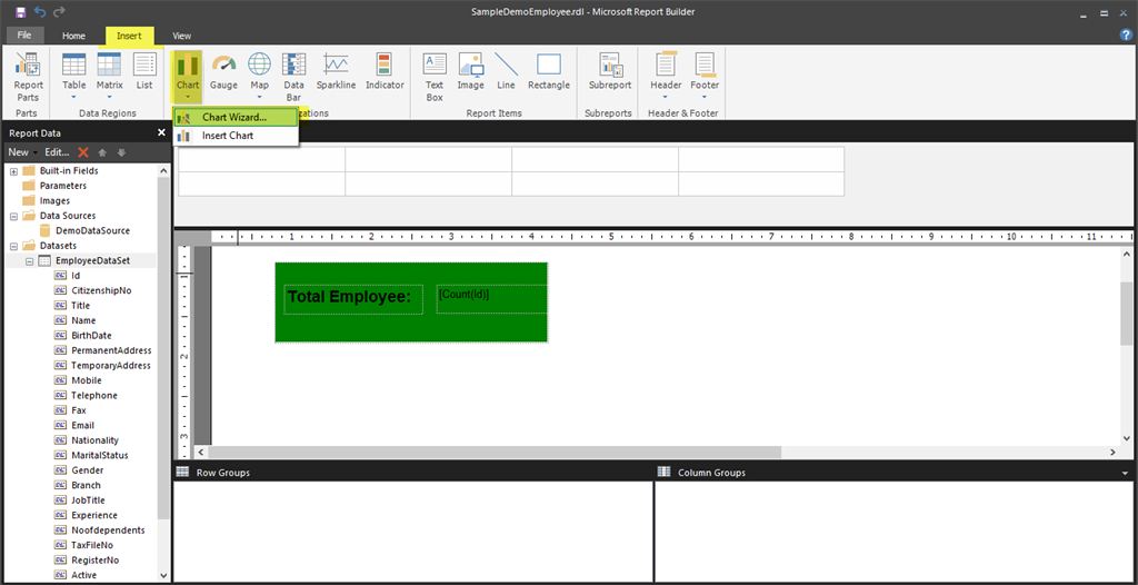 Build SSRS (RDL) Report From Microsoft Report Builder